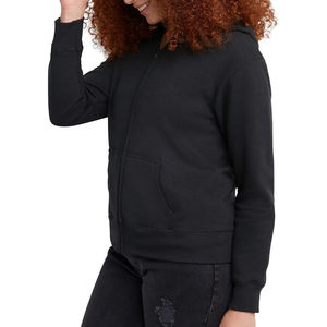 Sudaderas con Capucha de Alta Calidad para Mujer, con Logotipo Personalizado en la Parte Delantera, 100% Algodón, Secado Rápido, Transpirables, con Cierre Completo y Diseño de Hombros Caídos - Product Image 2