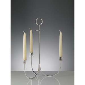 Bougeoir élégant en aluminium argenté pour événement de restaurant d'hôtel et décoration intérieure à utiliser quotidiennement - Product Image 6