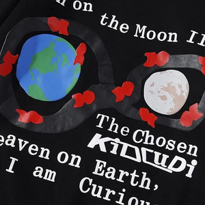 Ensemble de sweat à capuche unisexe en molleton éponge français lavé à l'acide Streetwear personnalisé de logo d'impression bouffée des fabricants - Product Image 5