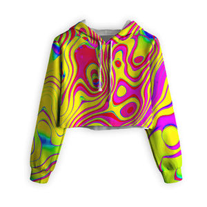 เสื้อฮู้ดครอปแขนยาวสำหรับผู้หญิง รุ่นปี 2024 ผ้าถักคุณภาพพรีเมียม ระบายอากาศได้ดี เป็นมิตรกับสิ่งแวดล้อม น้ำหนักเบา สวมใส่สบาย - Product Image 3