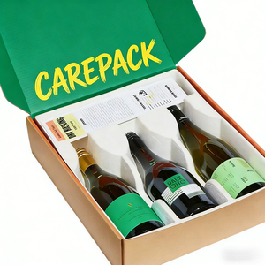 Confezione da 3 Bottiglie in Carta Kraft per Spedizione e Conservazione di Alcolici, Whisky, Birra e Vino, Scatola Pieghevole a Doppio Lato - Product Image 6