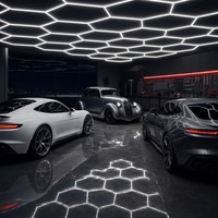 Système d'éclairage LED hexagonal professionnel pour garage, système d'éclairage de plafond robuste pour atelier - 8