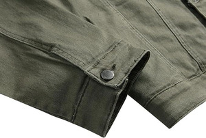 Veste en jean déchirée tendance sur mesure en gros pour hommes, élégante - Product Image 5