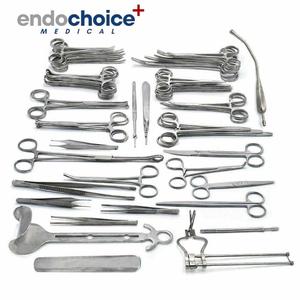 Juego de instrumentos quirúrgicos de laparotomía de acero inoxidable de 47 Uds. Equipos de laparotomía quirúrgica de alta calidad de Endochoice Medical - Product Image 1