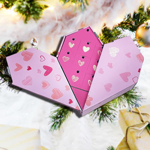 Boîte <span class=keywords><strong>de</strong></span> <span class=keywords><strong>calendrier</strong></span> <span class=keywords><strong>de</strong></span> <span class=keywords><strong>l</strong></span>'<span class=keywords><strong>avent</strong></span> <span class=keywords><strong>de</strong></span> beauté personnalisée en carton, nouvelle conception <span class=keywords><strong>2023</strong></span>, pour la Saint-Valentin, en gros - Product Image 1