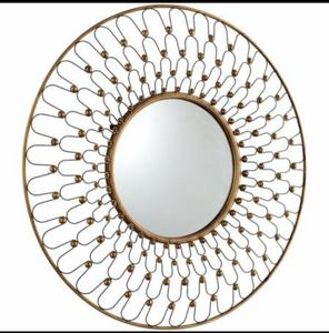 High Quality Modern Metal <b>Wall</b> <b>Mirror</b> Unique Decorative <b>Hanging</b> for Bathroom Living Room Most Beautiful Unique Metal <b>Wall</b> <b>Mirror</b> - Product Image 6