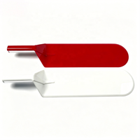 Paddle de poker professionnel en acrylique robuste avec poignée rouge pour table de casino, salle de jeux, taille standard, vente en gros