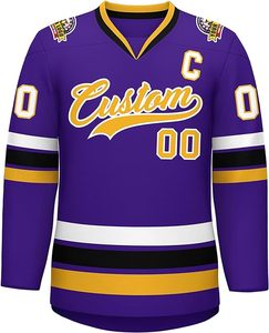 Personnalisez votre propre maillot de hockey sur glace pour votre club, maillot de hockey sur glace respirant et à séchage rapide pour hommes. - Product Image 4