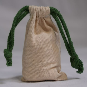 Bolsa con cordón de algodón 100% ecológica elegante de alta calidad bolsa de polvo reutilizable suave Impresión de logotipo personalizado almacenamiento portátil a granel - Product Image 1