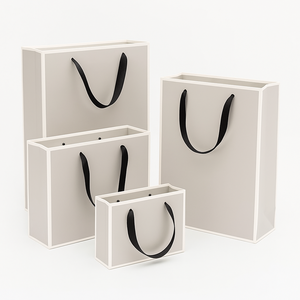 Bolsa de papel recubierta de tendencia caliente Impresión completa personalizada con impresión digital y recubrimiento UV Impermeable para marca y embalaje - Product Image 2