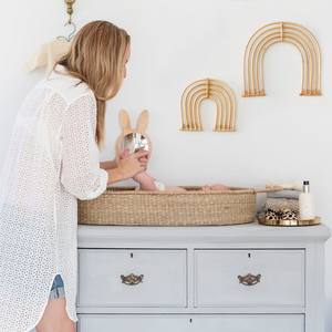 Autres objets décoratifs muraux suspendus en rotin arc-en-ciel pour murs d'enfants bébé chambre à coucher décor de salle de jeux - Product Image 3