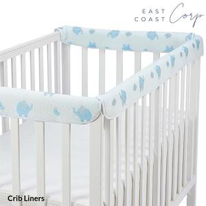 Protector suave del borde de la cuna de la cubierta del carril de dentición del bebé con diseño transpirable - Product Image 1