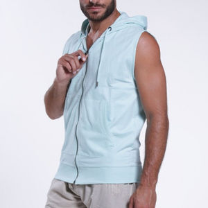 2025 New Style <b>Men's</b> <b>Sleeveless</b> <b>Hoodies</b> ODM-supplied Fleece Printed Pattern Winter Fashion at Low Price - Product Image 2