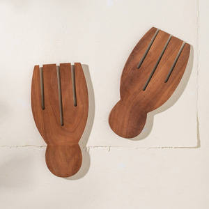 ไม้อะคาเซียชุดก้ามปูด้ามไม้สำหรับผสมและโยนสลัดผัก - Product Image 4