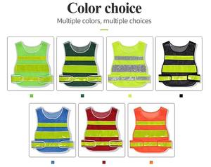 <b>Black</b> Duty Guard Security Guard Reflective Safety Suit Reflective <b>Vest</b> Adjustable Reflective <b>Vest</b> - Product Image 2