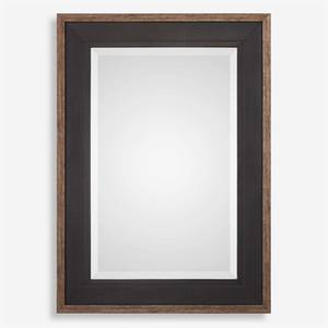 Rustic <b>black</b> wood rectangular wall <b>mirror</b> household hotel apartment living room bedroom hallway wall decoration dressing <b>mirror</b> - Product Image 1