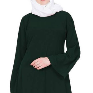 2023 nouveau style islamique extensible Hijab plaqué Abaya sport hijab vert teint porter femmes surdimensionné corps couverture musulman abaya - Product Image 4