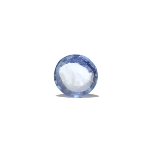 Zafiro Azul Real Facetado, Gema Suelta de 3.65 Quilates, 10mm, Tratado Térmicamente - Product Image 1