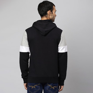 เสื้อฮู้ดดี้ผู้ชายผ้าฝ้ายแท้ 100% ย้อมสีพื้น สไตล์ใหม่ MOQ ต่ำ คุณภาพดีที่สุด สำหรับฤดูหนาว ซิปแบบเต็มตัว แขนยาว ระบายอากาศได้ดี ผ้าฟลีซ - Product Image 2