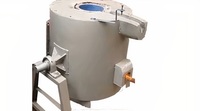 Nouveau prix compétitif, Creuset en carbure de silicium de 300 kg de capacité, Chauffé au gaz naturel, Convertisseur PLC, Roulement de moteur, Haute performance, ISO