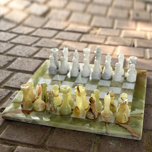 Bộ cờ thủ công | Bộ cờ vua bằng đá cẩm thạch Mã Não Xanh | Bộ cờ vua bán chạy nhất | quà tặng cho anh ta, quà tặng tốt nhất cho mọi dịp - Product Image 5
