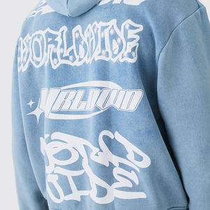 100% Cotton <b>Men's</b> Clothing Vintage <b>Black</b> Acid Wash Hoodies <b>Men</b> Oversized Hip Hop Sweatshirts Casual Pullover Hoodie - Product Image 2