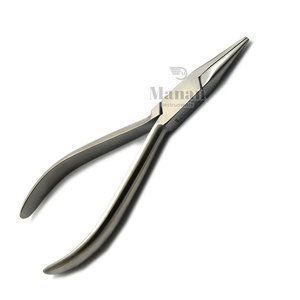 MANAN INSTRUMENTS MI-FNP-710 Pince à bec plat de 5 pouces de haute qualité en acier inoxydable, outil de fabrication de bijoux, mâchoires lisses pour le pliage de fil - Product Image 6