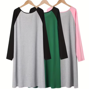 T-shirt d'été décontracté pour femmes coupe décontractée Micro élastique en polyester tricot col rond manches courtes Design parfait pour l'été et l'automne - Product Image 2