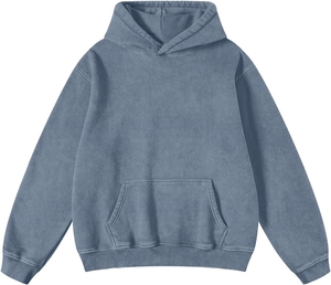 Sweat à capuche surdimensionné lavé à l'acide en coton pull Streetwear sweat-shirt lourd pour hommes femmes mode jeunesse vente en gros - Product Image 1