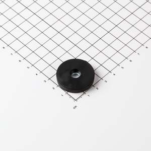 Sistema magnetico gommato Ø31x6mm con svasatura cilindrica - Product Image 1