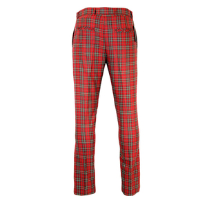 Pantalon à carreaux écossais sur mesure bon marché Pantalon à carreaux écossais pour hommes coupe ajustée Pantalon à carreaux écossais pour hommes/Pantalon à carreaux écossais pour hommes de haute qualité - Product Image 2