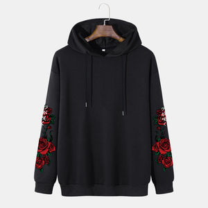 Sudadera con capucha de algodón 100% de alta calidad para hombre, logotipo personalizado, Color sólido, transpirable, para invierno, sudaderas con capucha para hombre, servicio OEM personalizado - Product Image 1