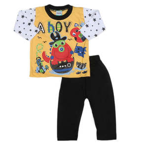 Traje de 2 Piezas de Manga Larga para Niños - Amarillo - Product Image 3