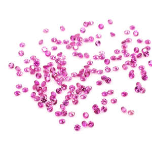 Natural Mozambique Pink Sapphire Calibrated <b>Rounds</b> 0.90mm 1mm Lab Created Heat Treated Oval <b>Cushion</b> Pear Shaped Red Gemstone 8mm - Product Image 1