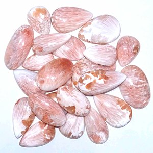 AAAA หินควอตซ์ scolecite ธรรมชาติสำหรับทำเครื่องประดับ - Product Image 1