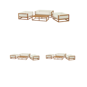 Factory Wholesale Solid Wood Outdoor <b>Garden</b> Furniture Seaside <b>Wooden</b> Arm <b>Chair</b> <b>and</b> <b>Table</b> Set - Product Image 6