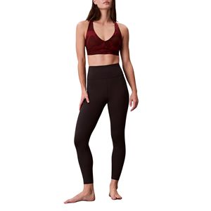 Soutien-gorge de sport imprimé à col en V et dos croisé pour femme, taille plus, maintien moyen, push-up, pour la gym, le yoga, l'entraînement, avec logo frontal, vêtements de sport - Product Image 4