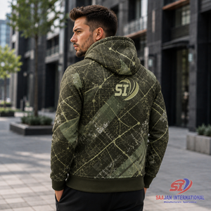 Sudadera con capucha y cremallera personalizada estilo urbano, estampado de mapa urbano, venta al por mayor, con cremallera completa, logotipo OEM, chaqueta de forro polar, ropa. - Product Image 5