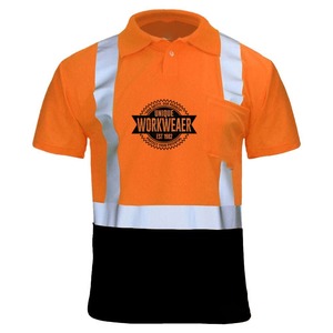 Nouveauté 2026 – Polos en coton haute visibilité réfléchissants, personnalisables bicolores, vêtements de travail de sécurité certifiés CE pour hommes - Product Image 5