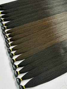 Extensions de cheveux humains vierges Remy vietnamiens de qualité supérieure, double trame, lisses et naturels, cuticules alignées, origine Vietnam, en vrac. - Product Image 6