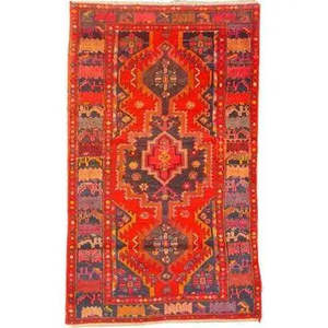 ABC Rugs Kilims Hamedan Style <b>Wool</b> Rug Traditional Vintage Design Artisan <b>Crafted</b> Area Carpet Luxury Home Decor - Product Image 1