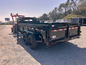 Remolque volquete de carga barato Remolque de carga 7x14 16K con lona y elevador de tijera para uso agrícola - Product Image 2