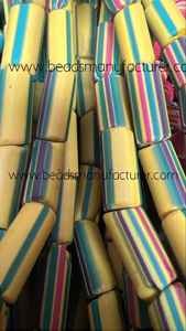 Cuentas de Vidrio Color Granate Claro Hechas a Medida, Ideales para la Reventa por Diseñadores de Joyería y Tiendas de Cuentas, en Forma Cilíndrica - Product Image 5