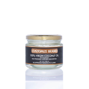 น้ำมันมะพร้าวบริสุทธิ์ 100% ออร์แกนิค สกัดเย็น ซานตา มาเรีย รับผลิตแบบ OEM/ODM บรรจุขวดแก้ว 250 มล. - Product Image 1