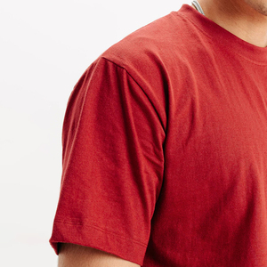 Camiseta de lujo de algodón pesado personalizada para hombre, cuello simulado de gran tamaño con estampado de logotipo, fabricada por RAM Industry - Product Image 6