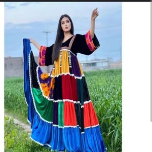 Vestido afgano colorido hecho a mano transpirable de calidad superior en MOQ bajo en todos los tamaños y colores personalizables 2025 - Product Image 1