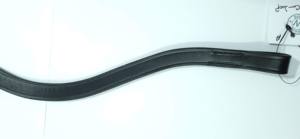 Brida de carreras inglesa de cuero de alta calidad con banda ancha de forma curva plana delgada para montar a caballo en la India - Product Image 4