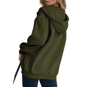 Sudaderas con capucha bonitas personalizadas para mujer, chaqueta de otoño para chica adolescente, sudaderas con capucha de gran tamaño, sudaderas informales con bolsillo con cordón para mujer, sudaderas con cremallera completa - Product Image 3