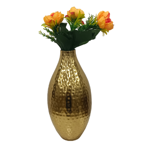Ensemble de vase à fleurs avec plantation antique en laiton et cuivre avec Pot de fleur en fer martelé pour la décoration de la maison Vase en métal pour la maison de fleurs - Product Image 3