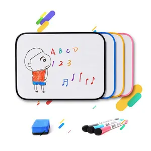 Mini tableau blanc effaçable à sec magnétique à cadre coloré doux petit pour les enfants